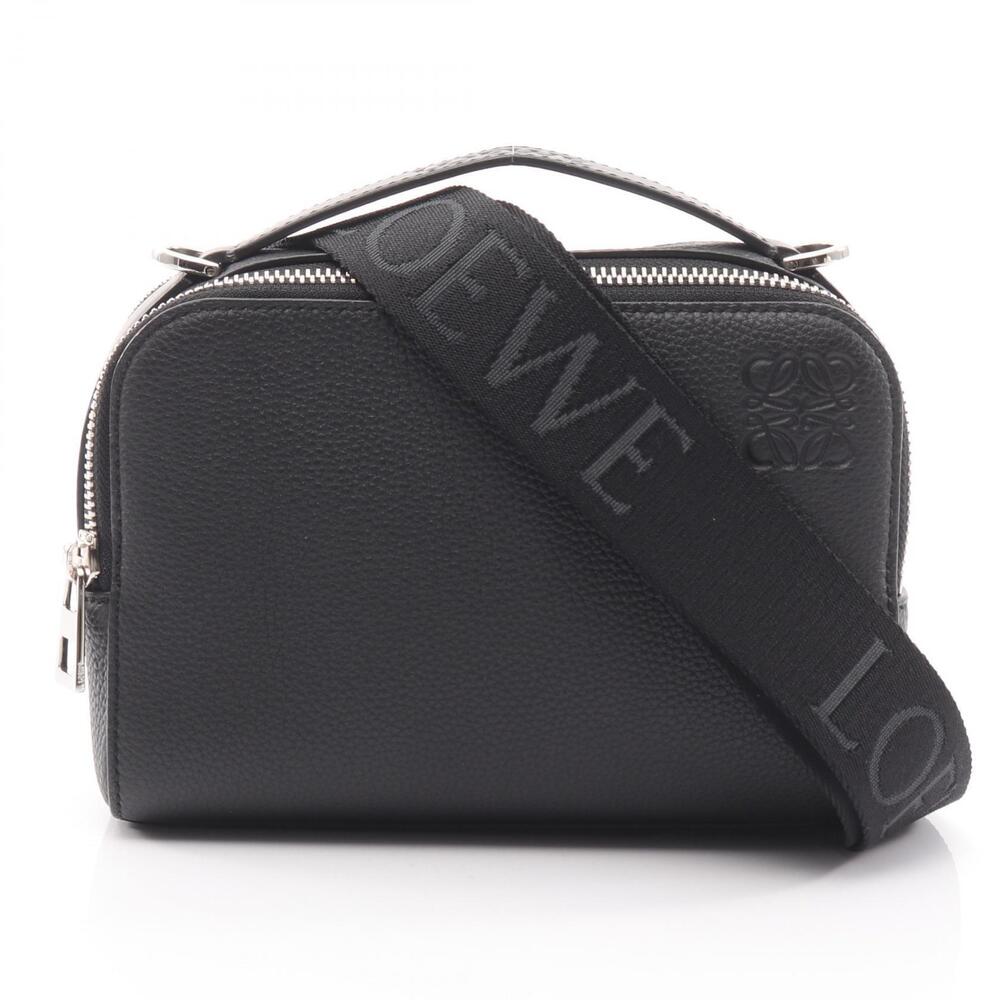 Loewe Crossbody Camera Bag Handbag Leather Black